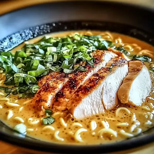 Creamy Garlic Chicken Ramen