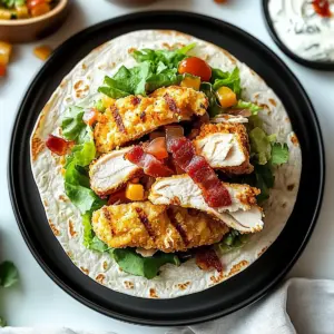 Crispy Chicken Bacon Ranch Wrap