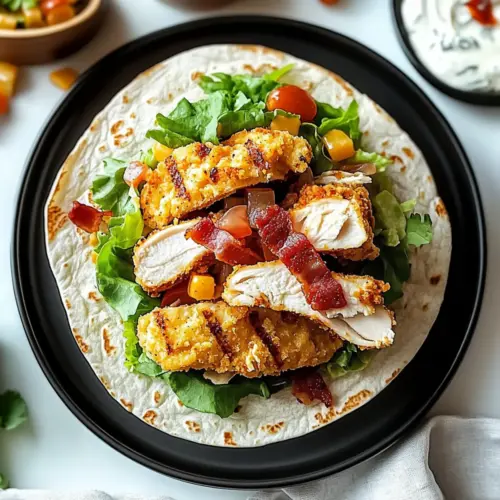 Crispy Chicken Bacon Ranch Wrap