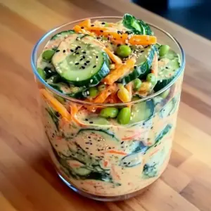 Viral Creamy Asian Cucumber Salad