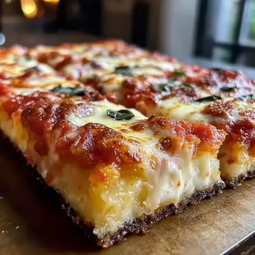 Crispy Detroit Style Pizza