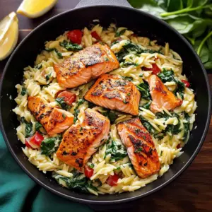 Salmon Orzo