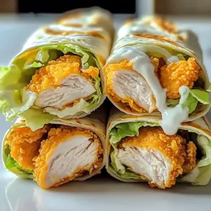 Crispy Chicken Ranch Snack Wraps