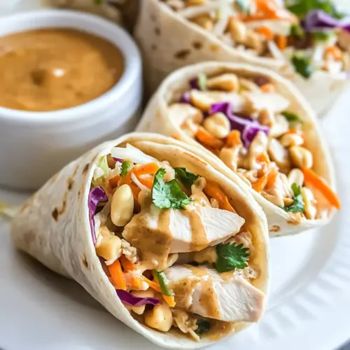 Peanut Chicken Wrap Recipe