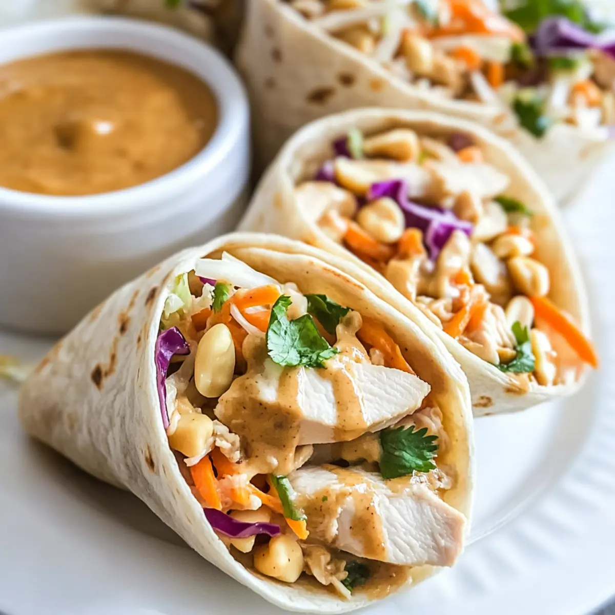 Peanut Chicken Wrap Recipe
