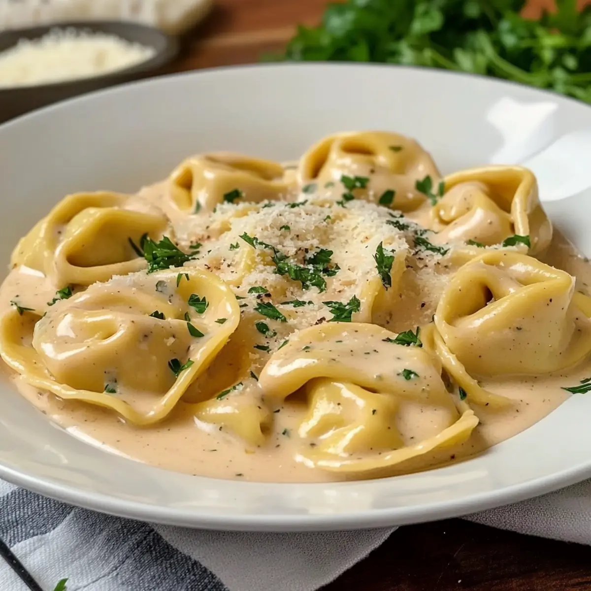 Creamy Cheese Tortellini Alfredo