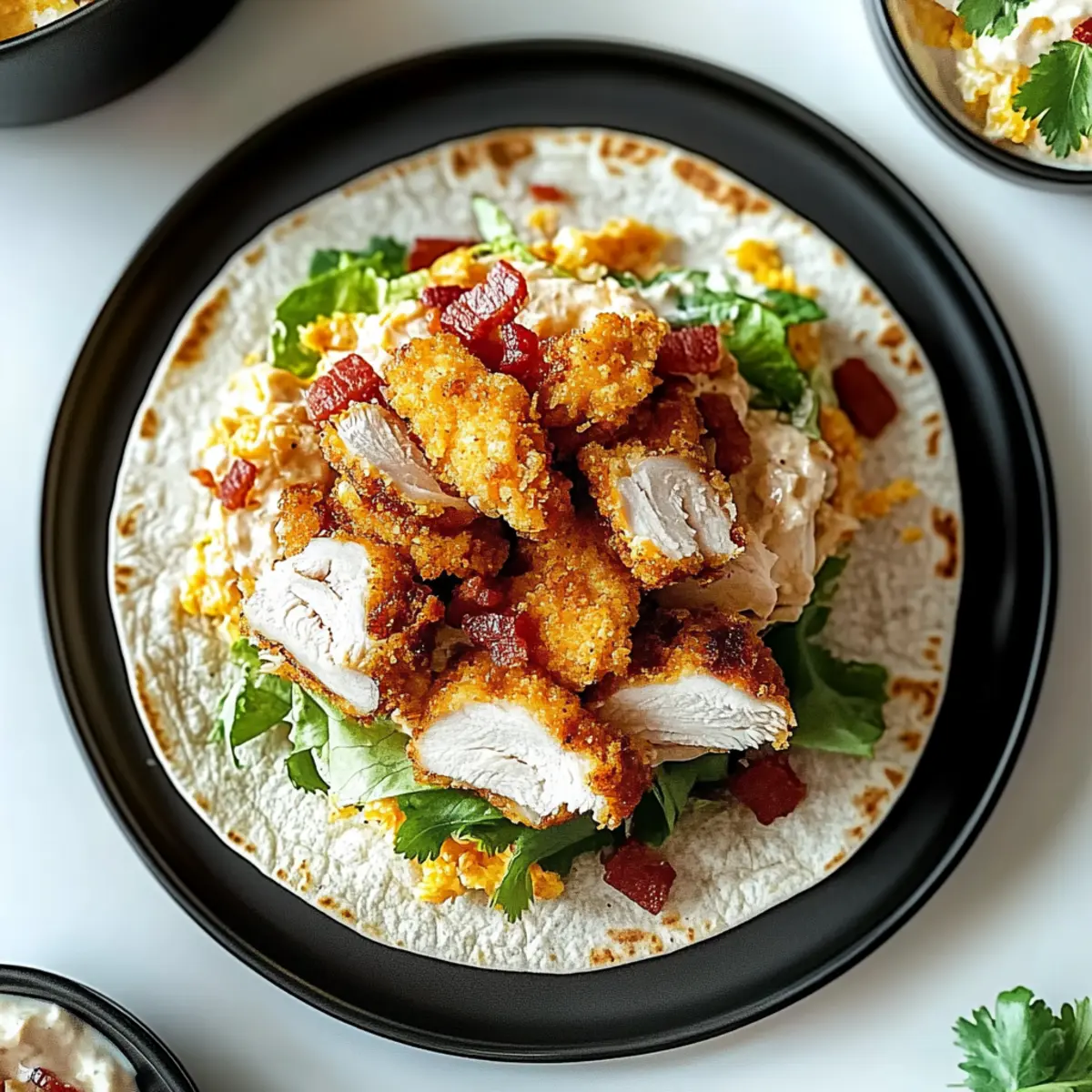 Crispy Chicken Bacon Ranch Wrap
