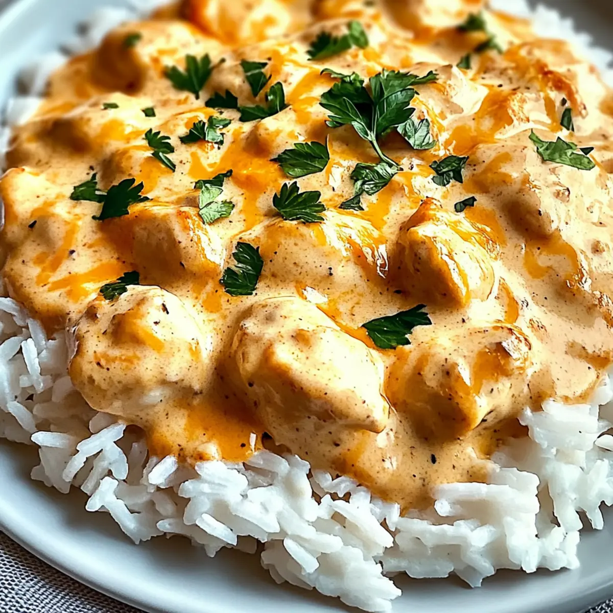 Creamy Smothered Chicken and Rice