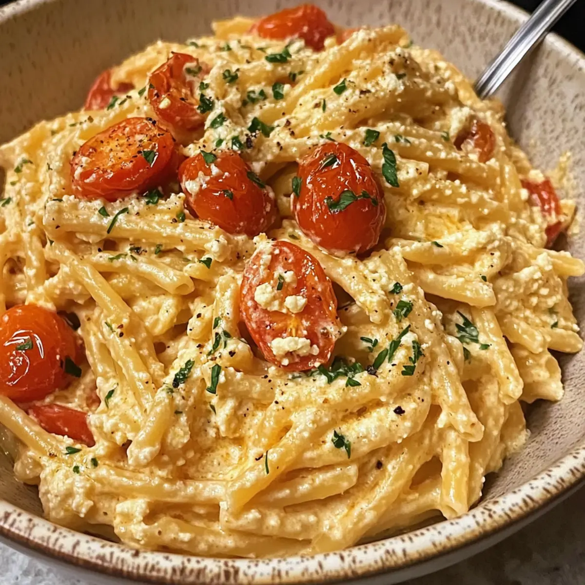 Roasted Tomato and Garlic Ricotta Pasta