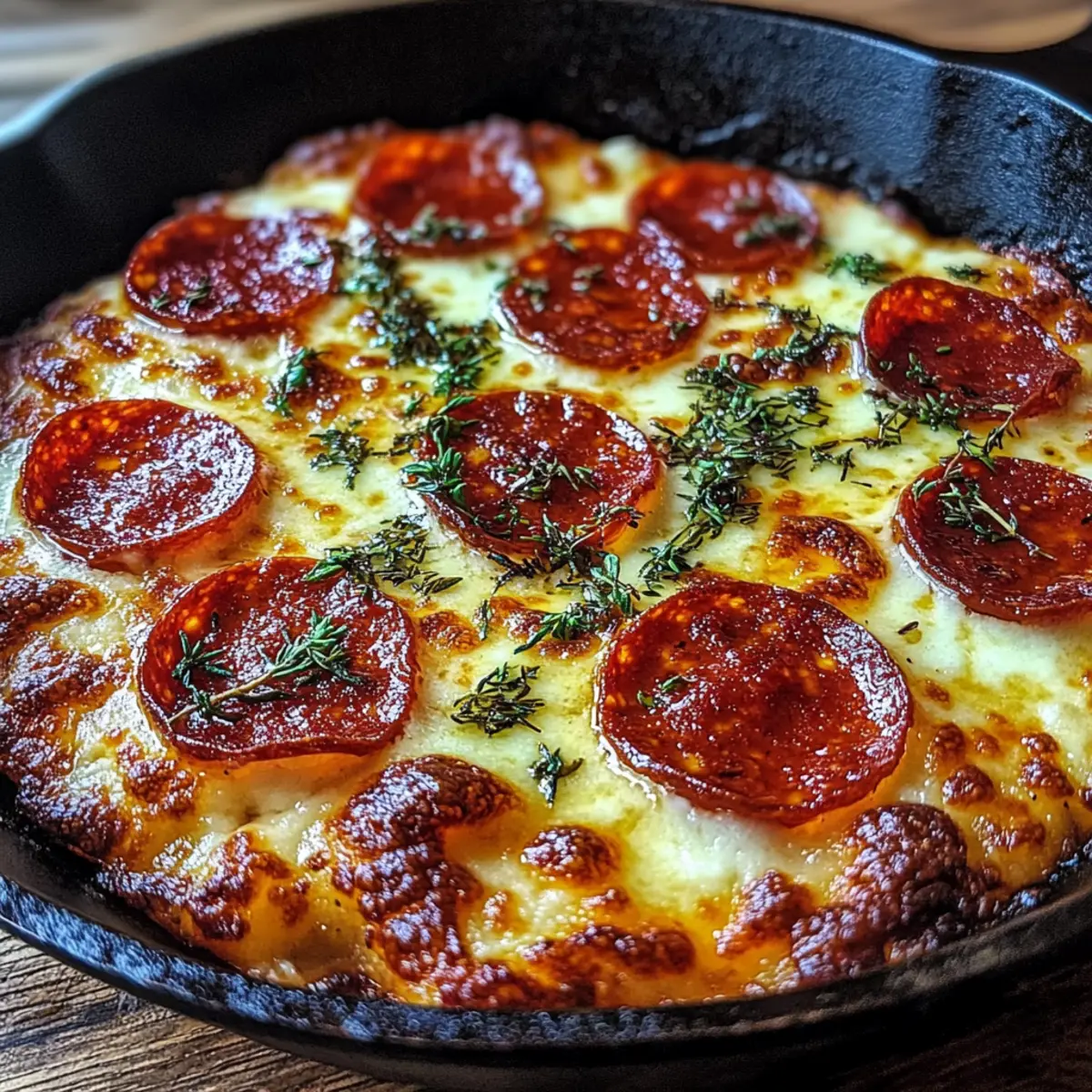 Crispy Cast Iron Skillet Pizza
