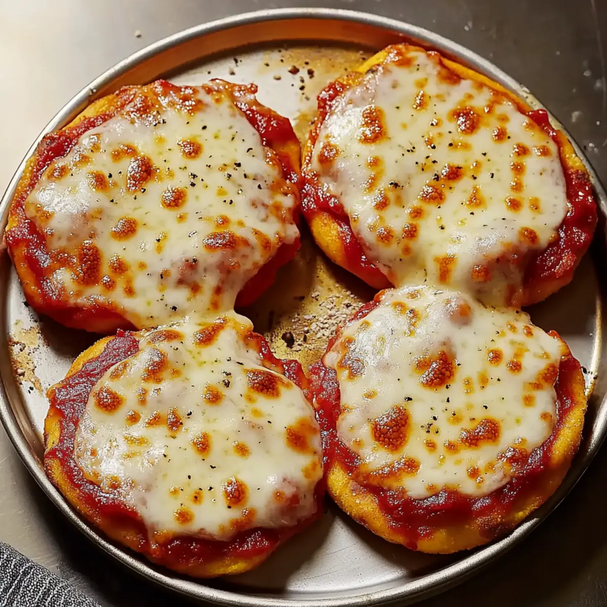 Mini High Protein Cottage Cheese Pizzas