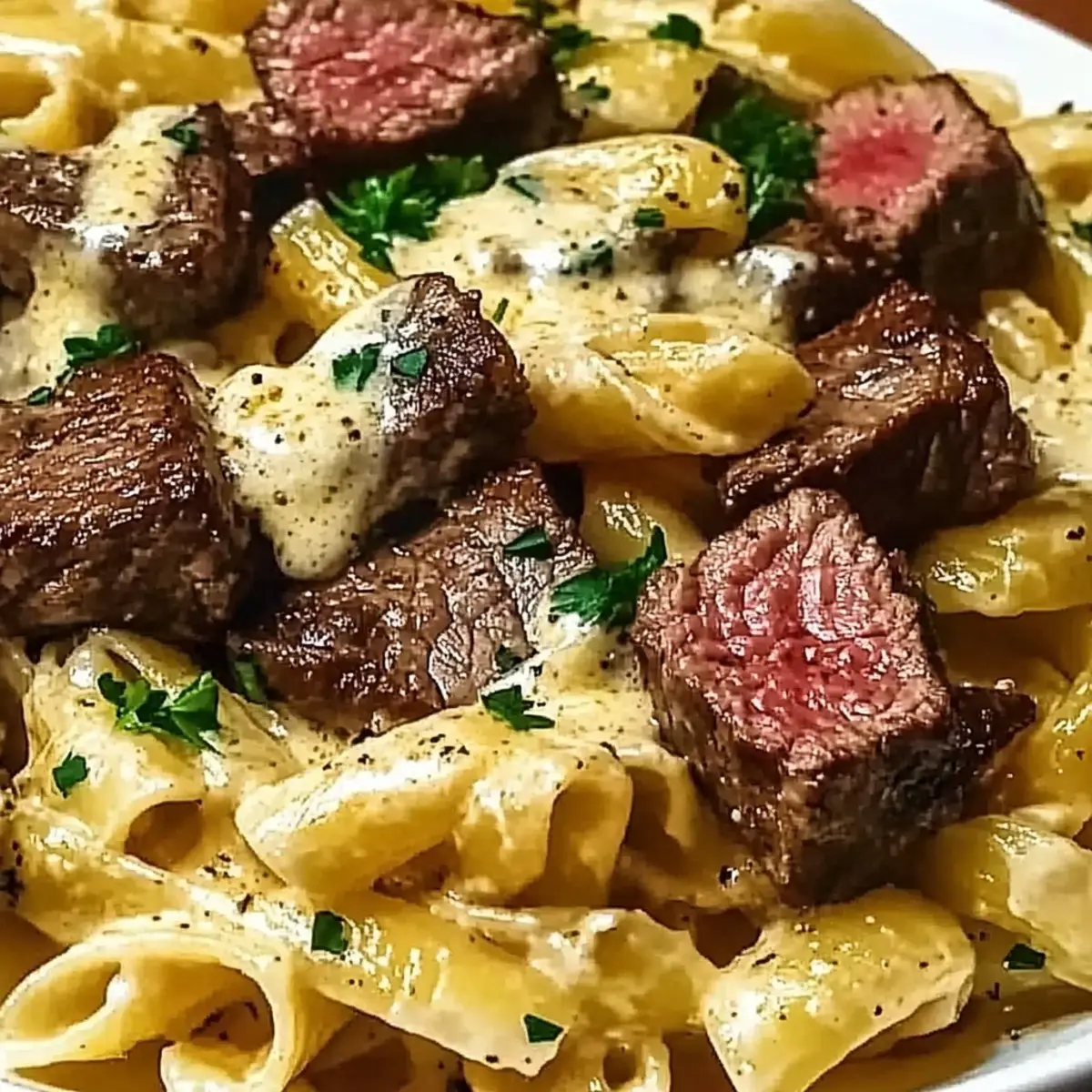 Cowboy Butter Steak Pasta