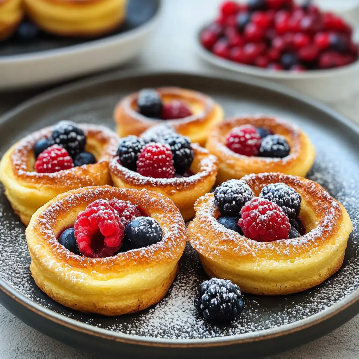 Mini Dutch Baby Pancakes