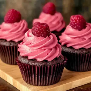 Chocolate Raspberry Cupcakes