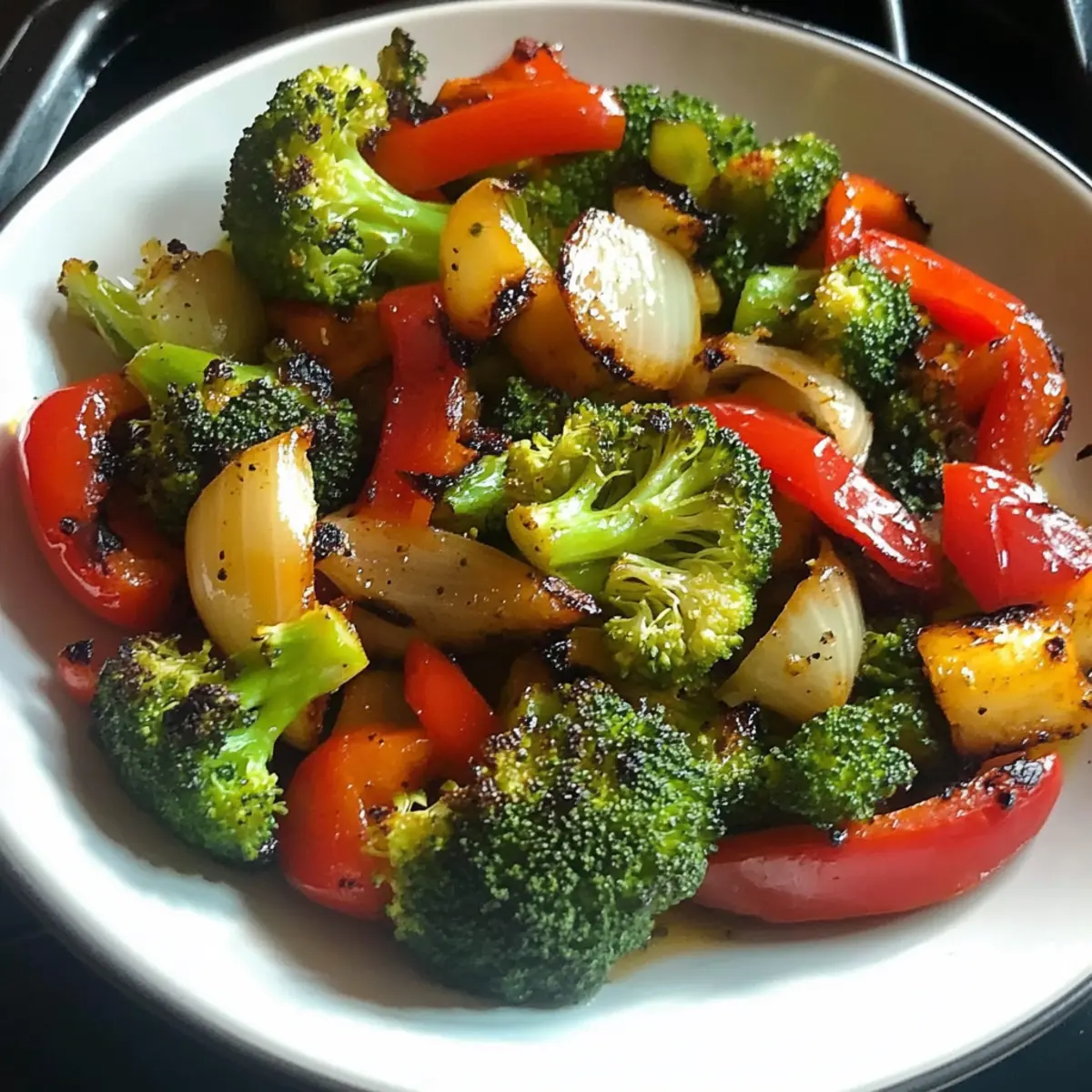 Broccoli, Peppers, and Onion Sauté