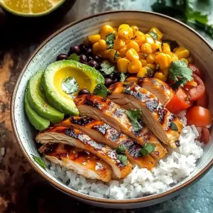 Honey Lime Chicken & Rice Bowls
