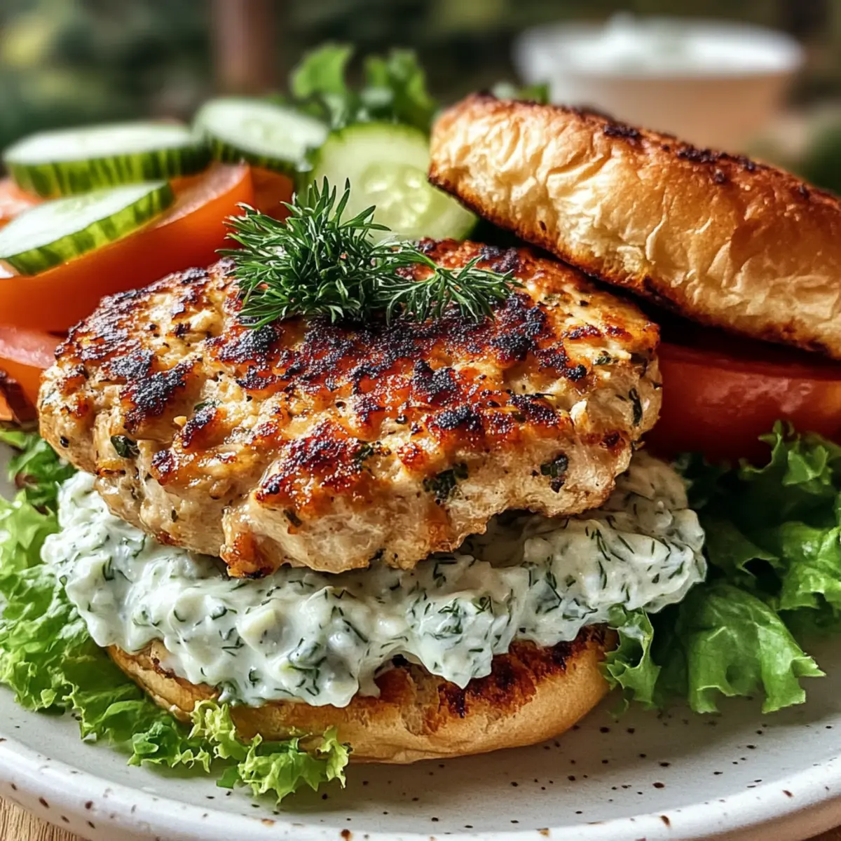 Greek Chicken Burgers