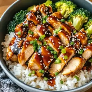 Sticky Chicken Rice Bowls