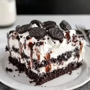 Oreo Poke Cake