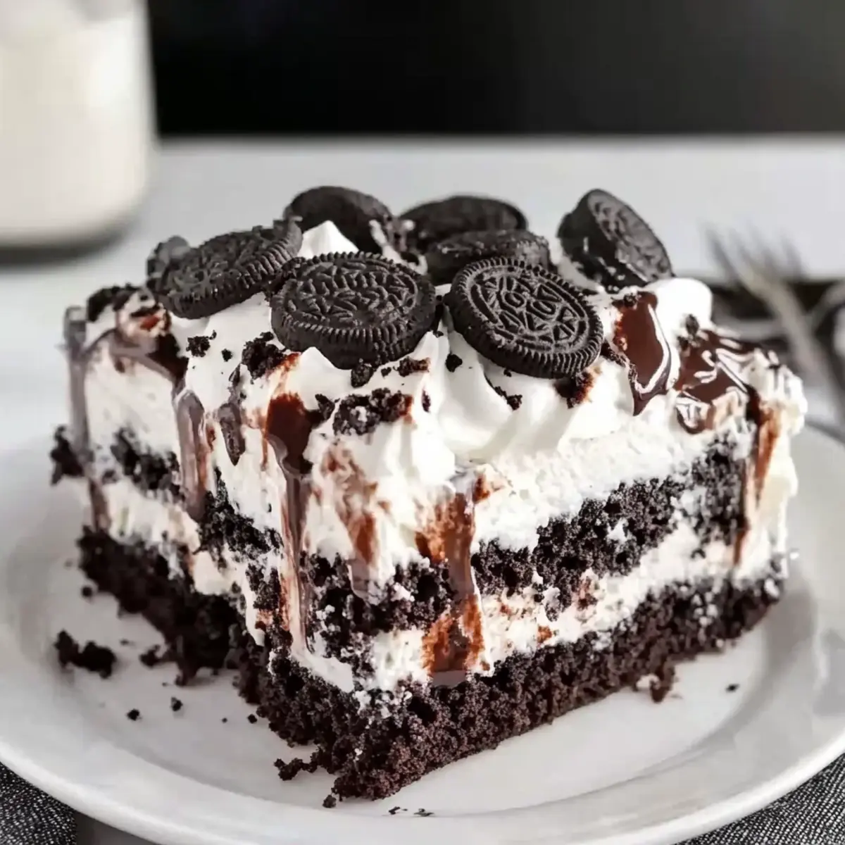 Oreo Poke Cake