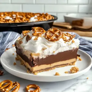 Peanut Butter Pretzel Pie