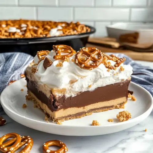 Peanut Butter Pretzel Pie