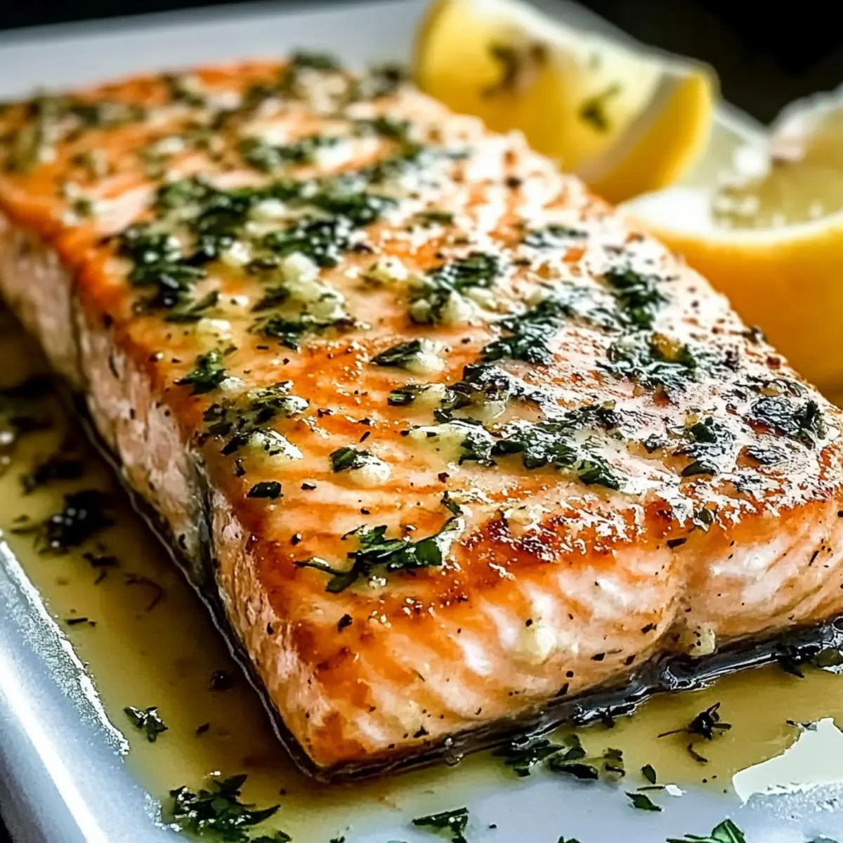 Garlic Butter Baked Salmon