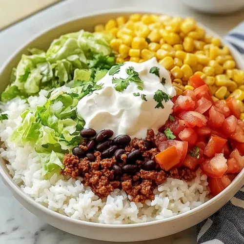 Ground Beef Taco Bowls