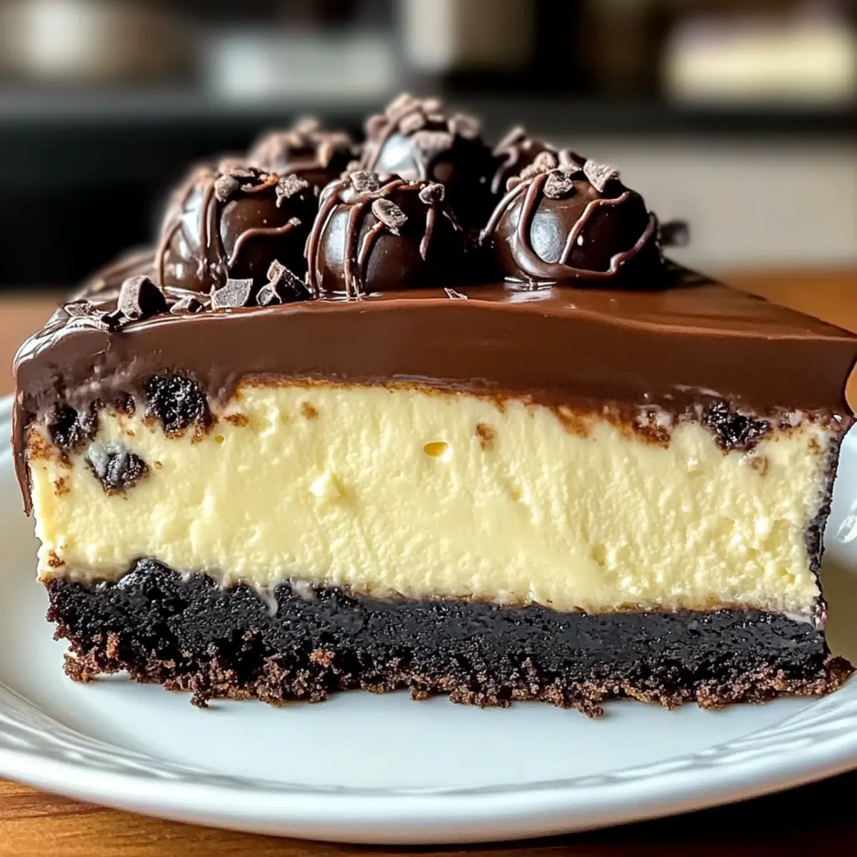 Boston Cream Pie Cheesecake