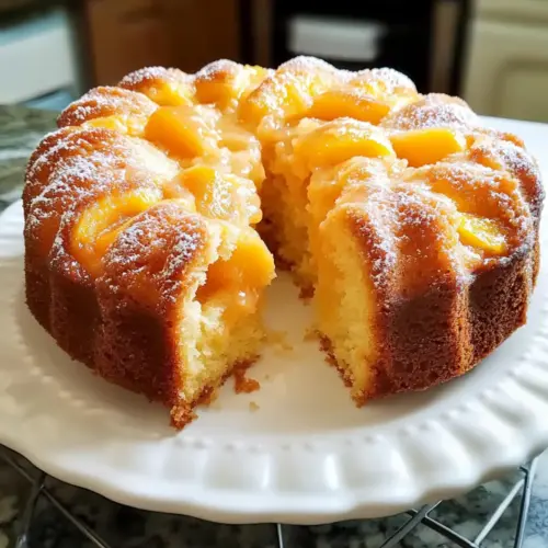 Peach Cobbler Pound Cake