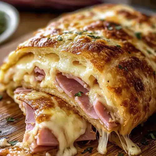 Ham and Cheese Stromboli