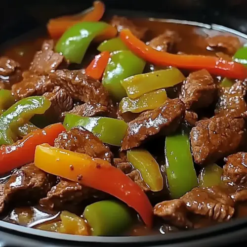 PEPPER STEAK IN A CROCK POT