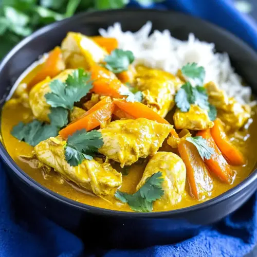 Crockpot Coconut Curry Chicken