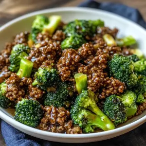 Ground Beef and Broccoli