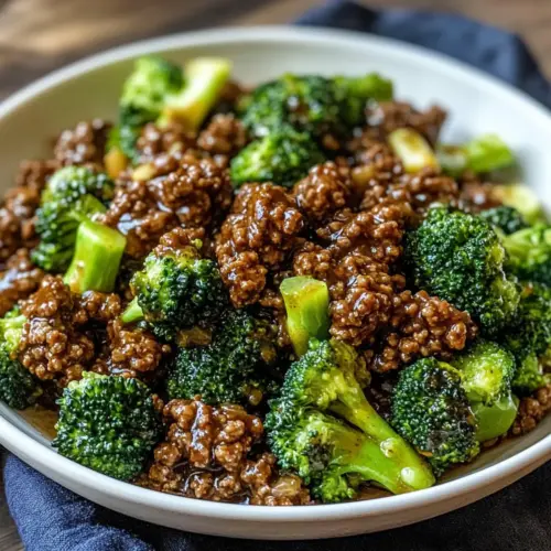 Ground Beef and Broccoli