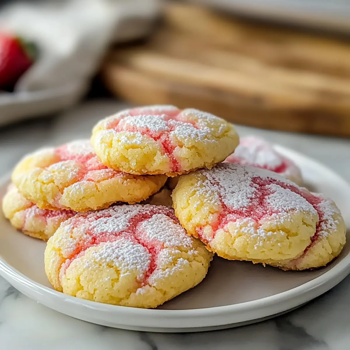 Strawberry Lemonade Cookies