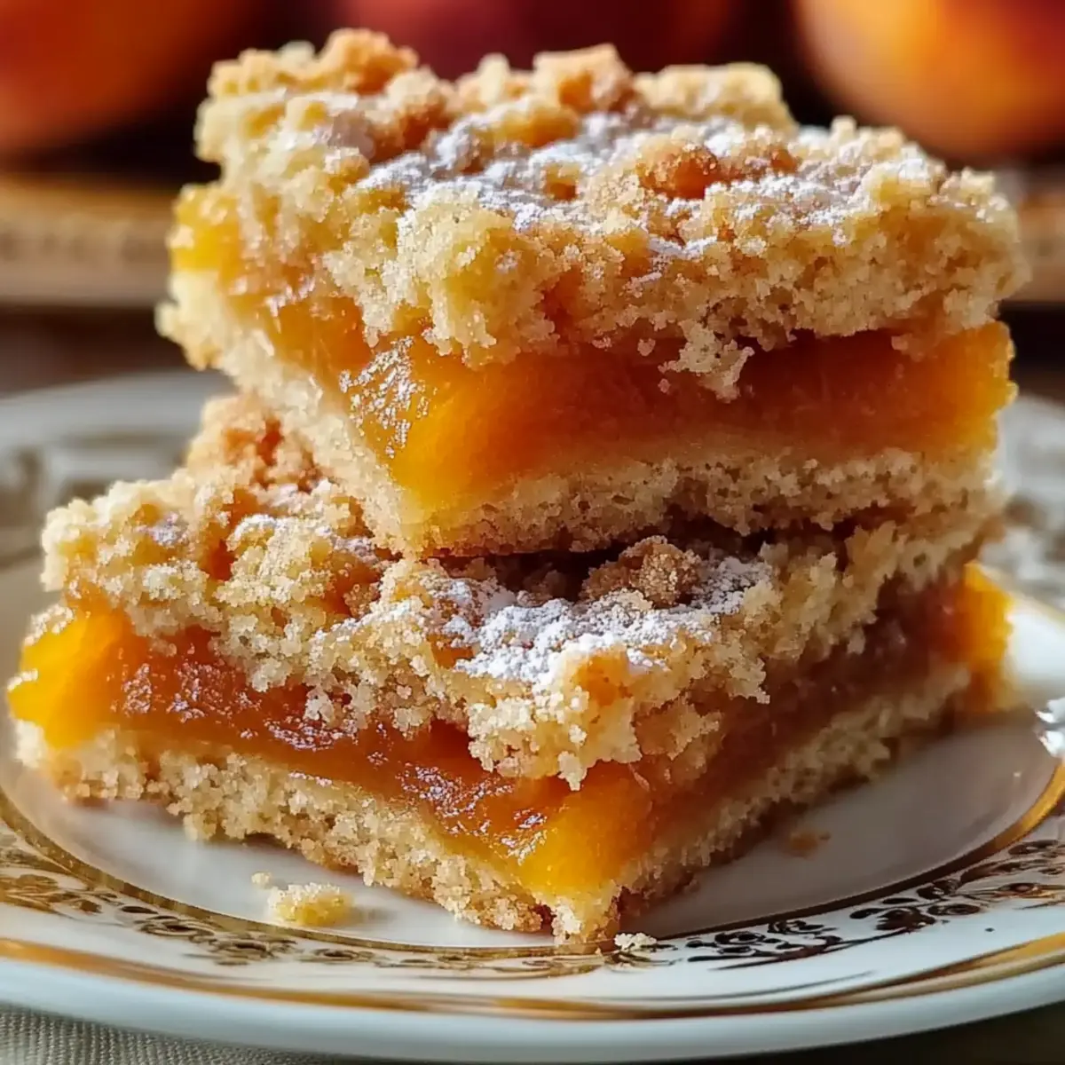 Apricot Crumble Bars