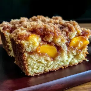 Peach Streusel Coffee Cake