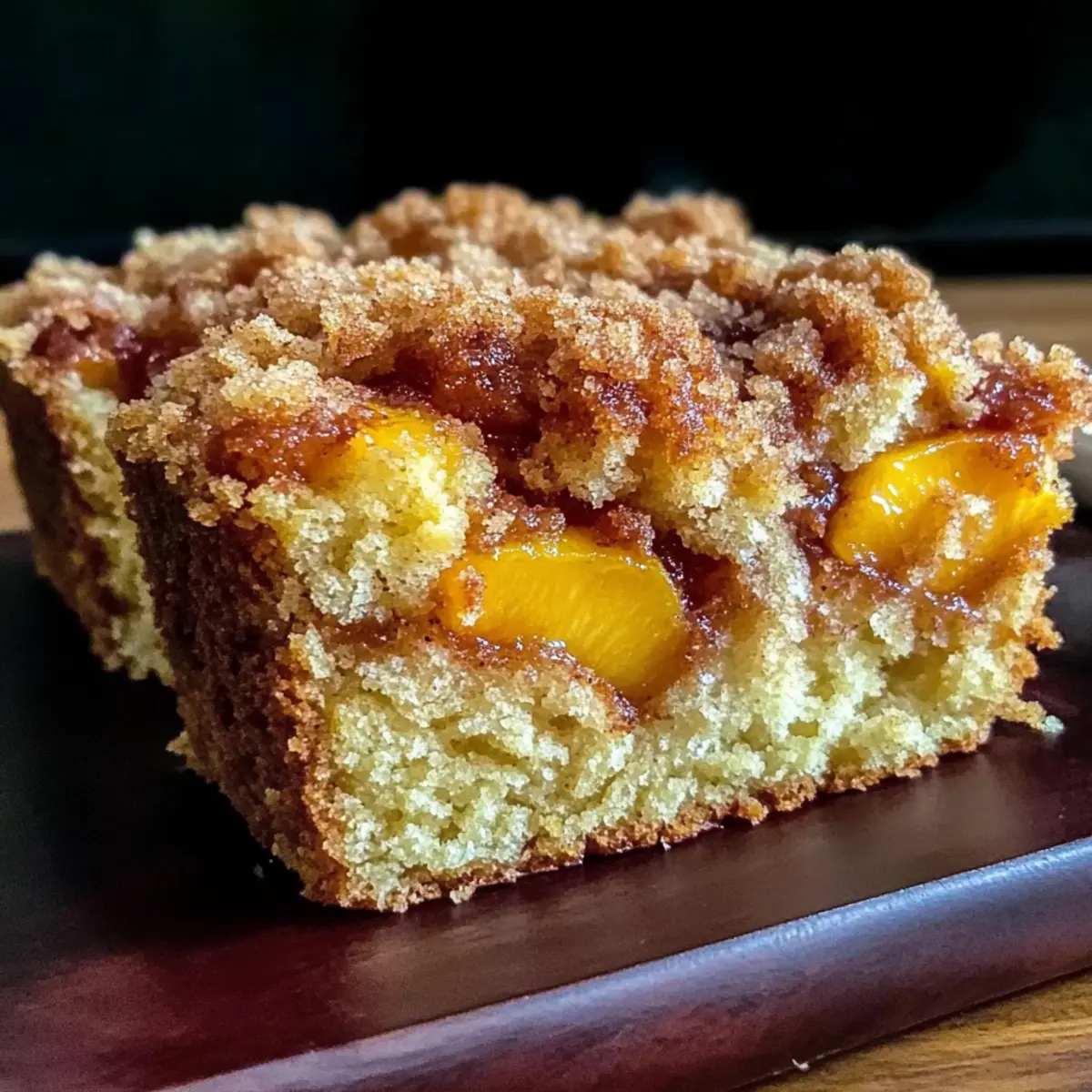 Peach Streusel Coffee Cake