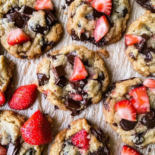 Strawberry Chocolate Cookies