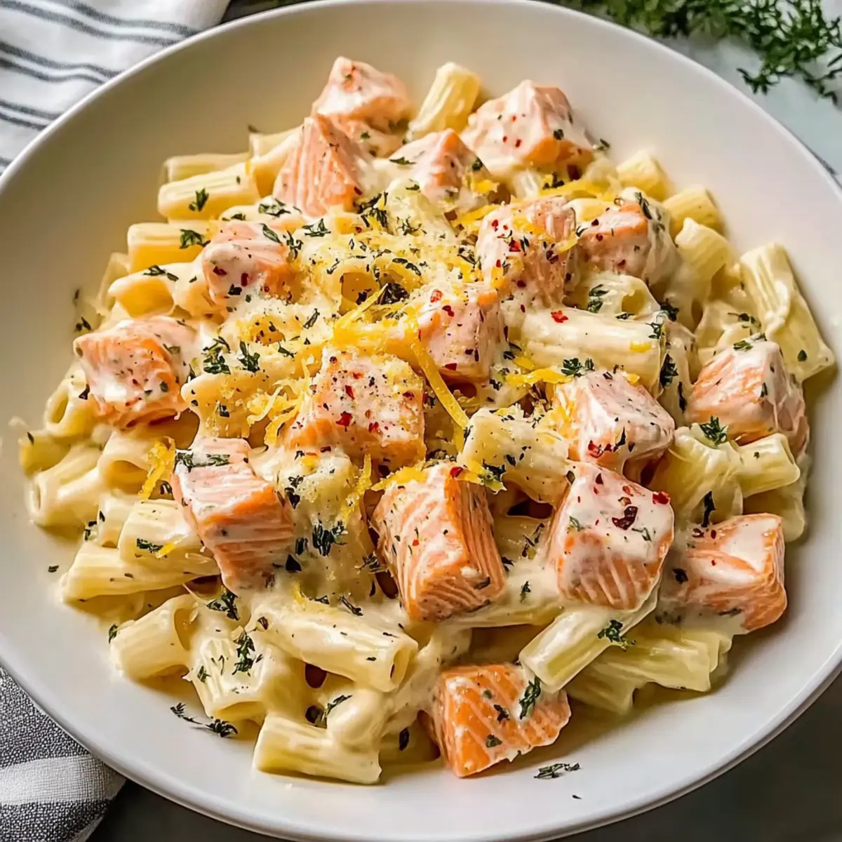 Salmon Pasta Without Cream
