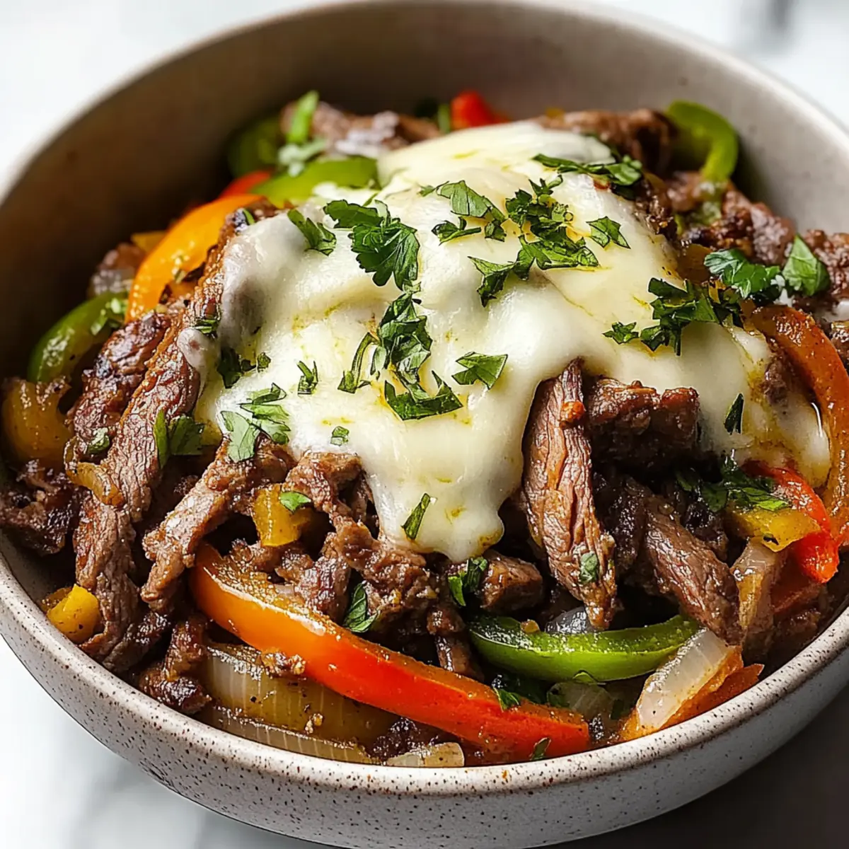 Keto Philly Cheesesteak Bowls