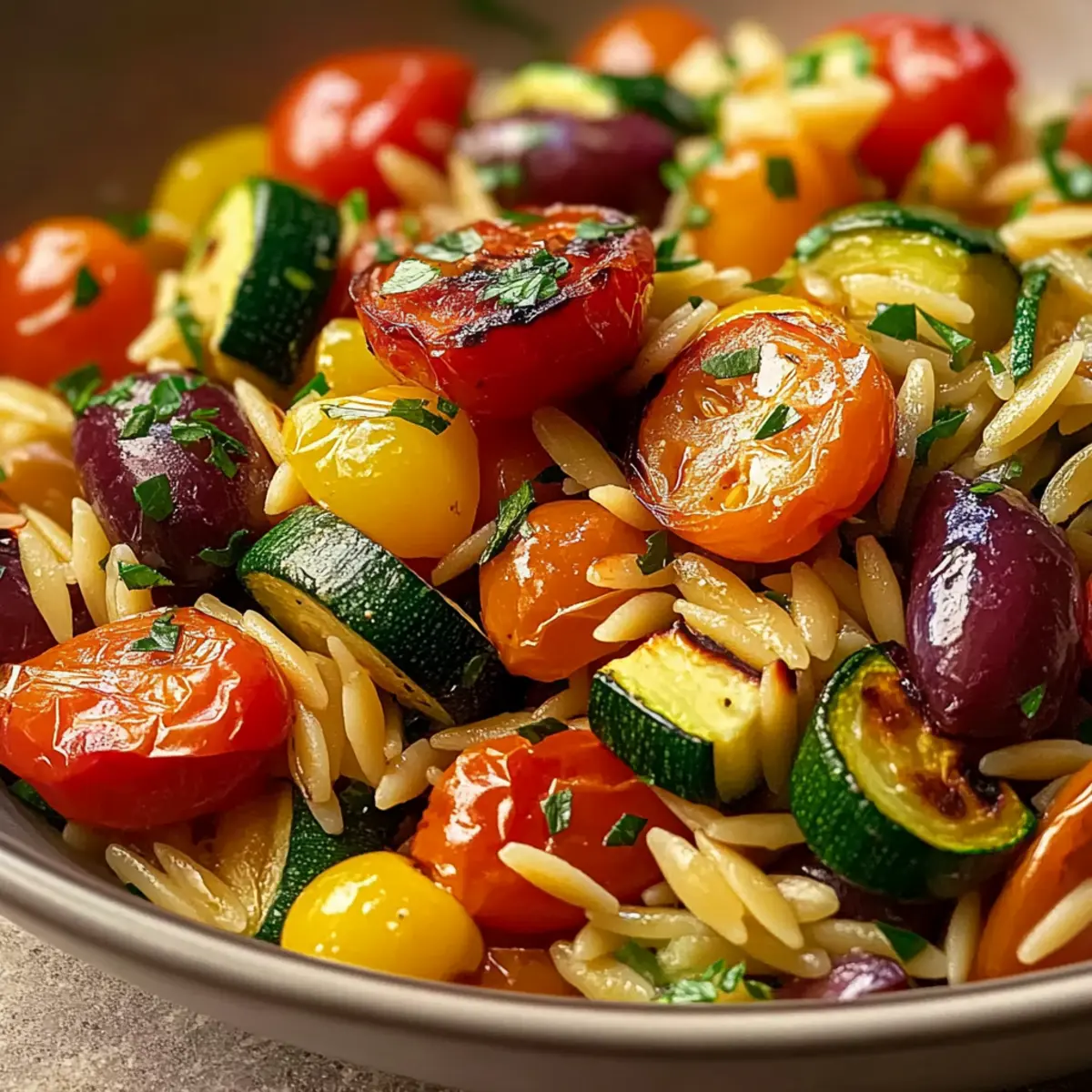 Roasted Vegetable Orzo