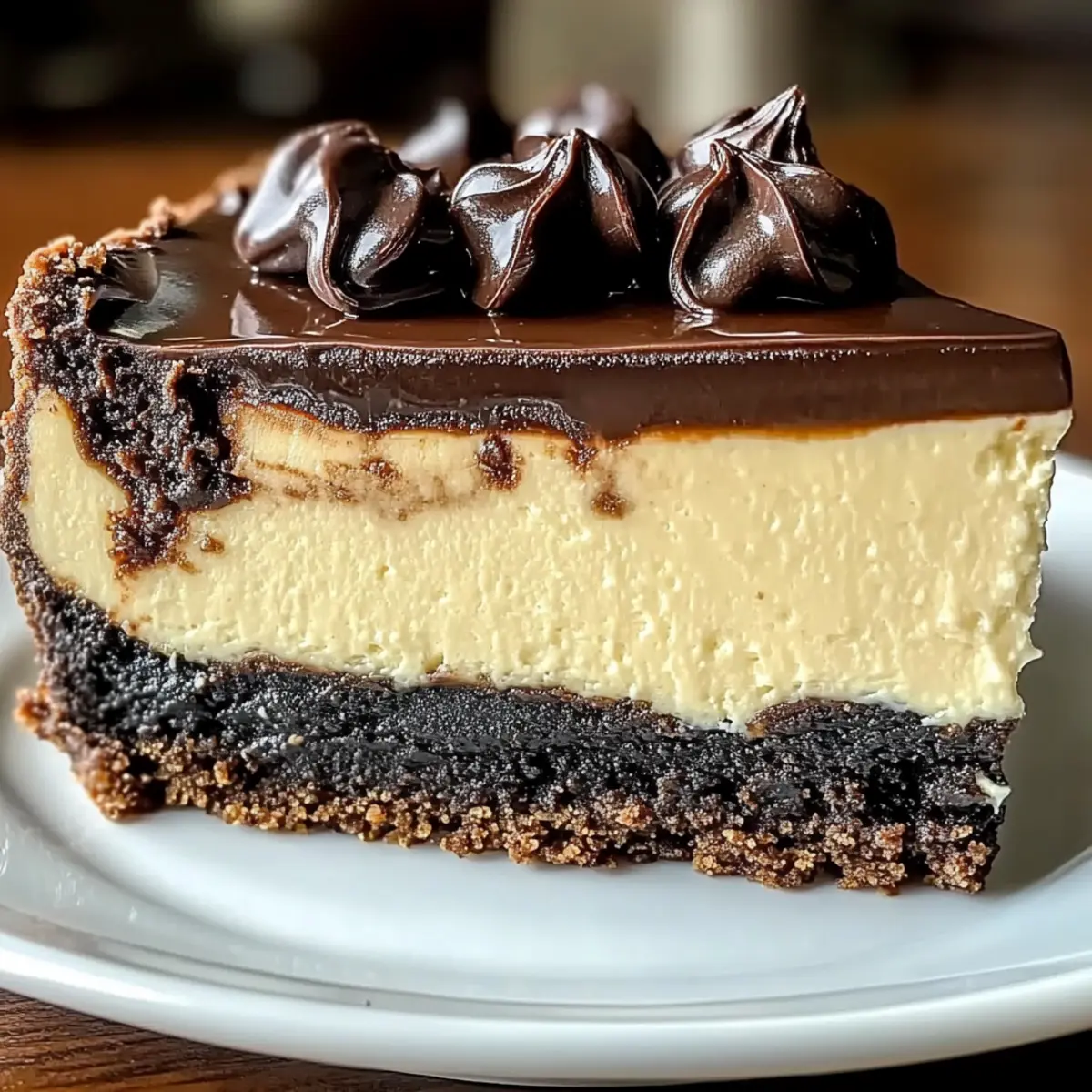 Boston Cream Pie Cheesecake