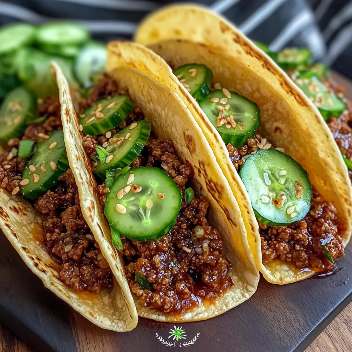 Slow Cooker Korean Ground Beef Tacos