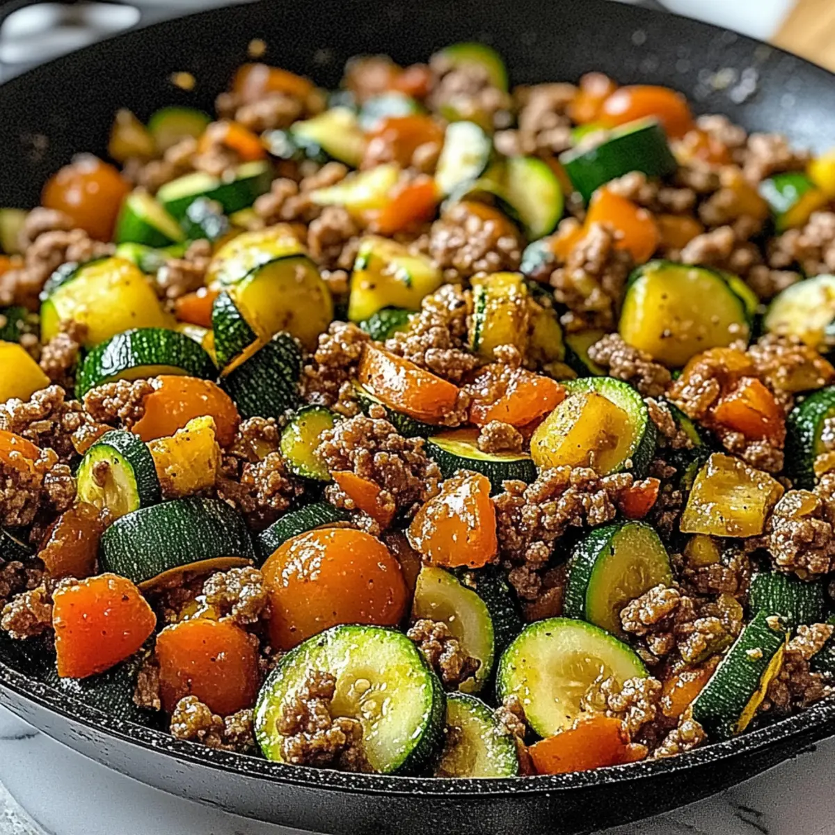 Ground Turkey Zucchini Skillet