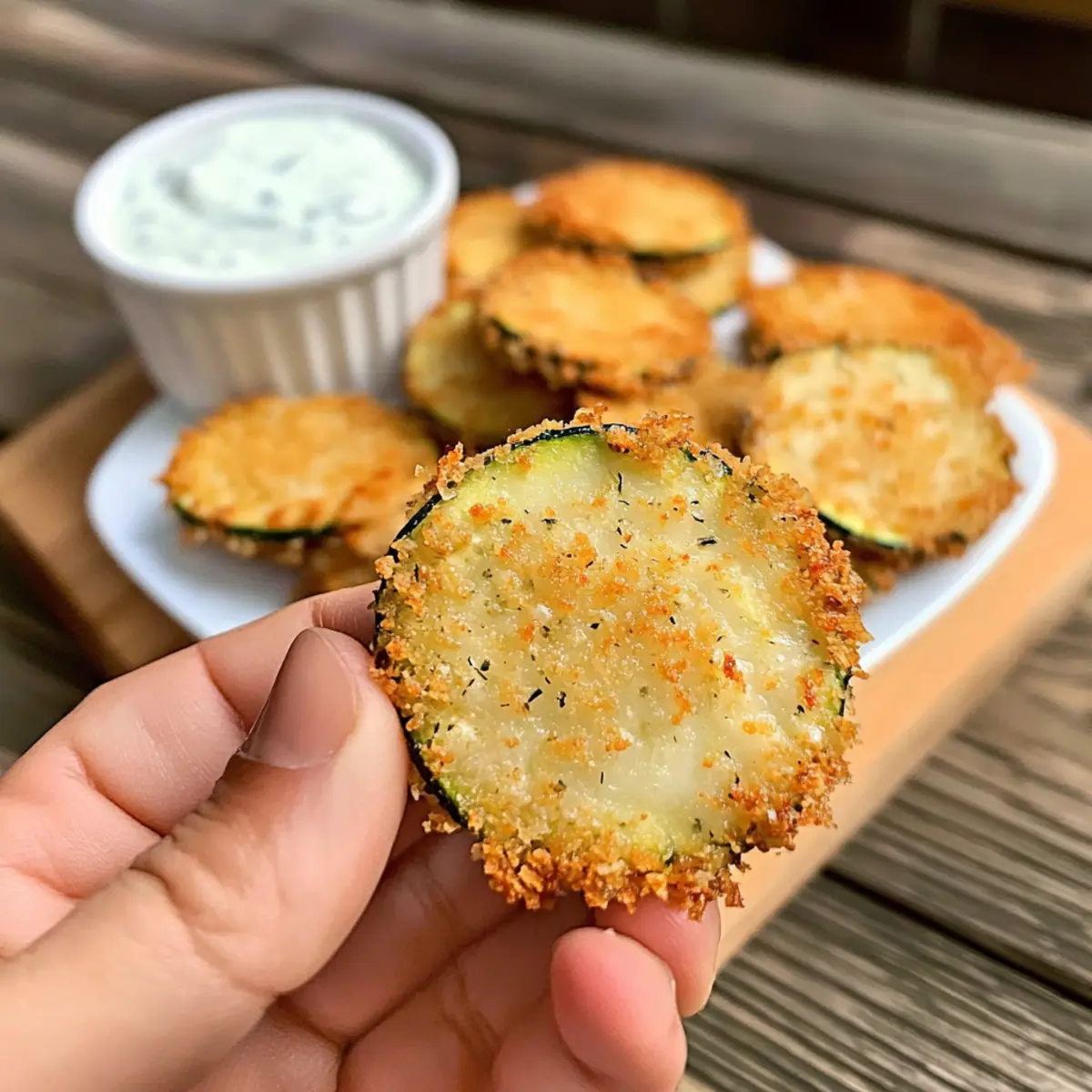Crispy Air Fryer Breaded Zucchini Chips