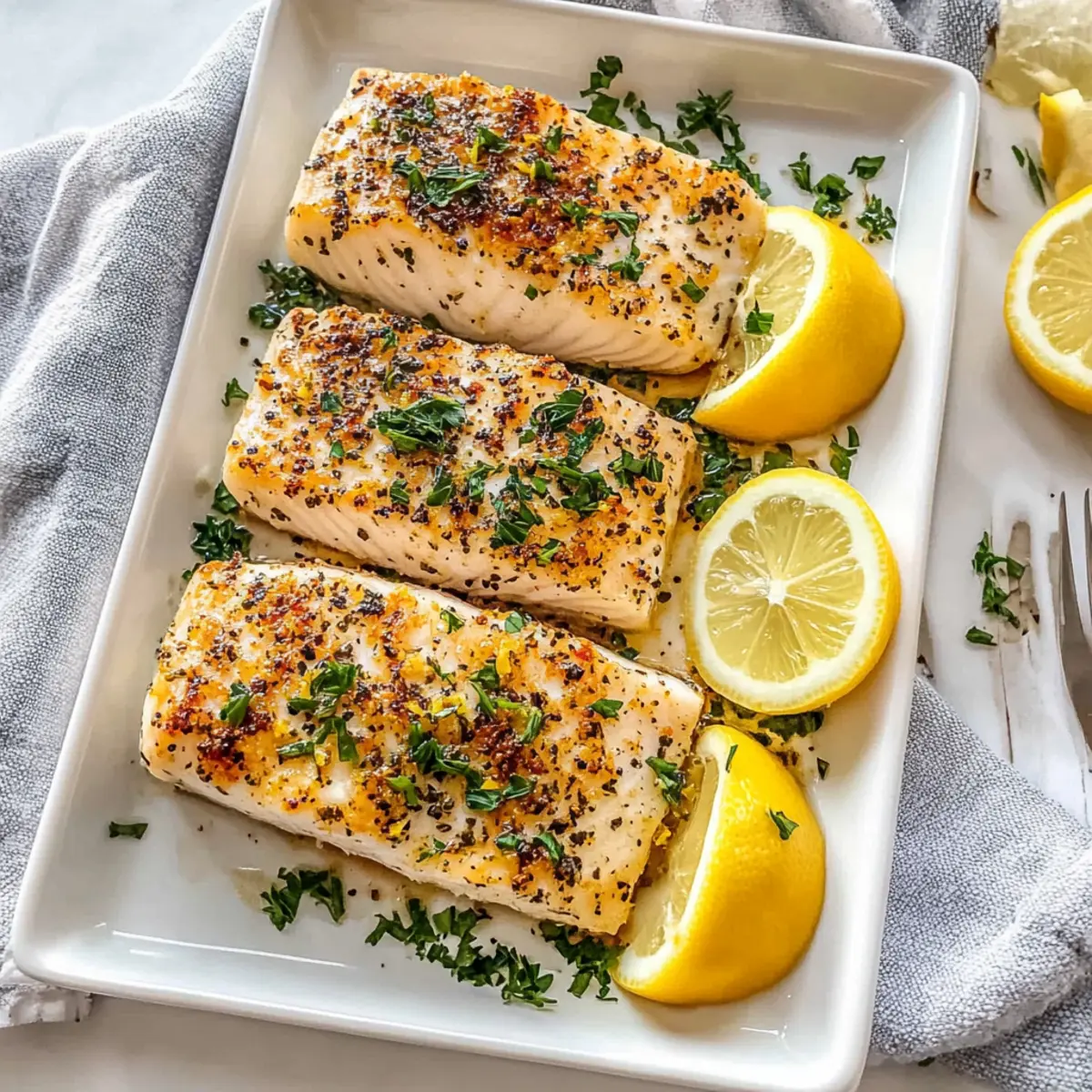 Lemon Butter Baked Mahi Mahi