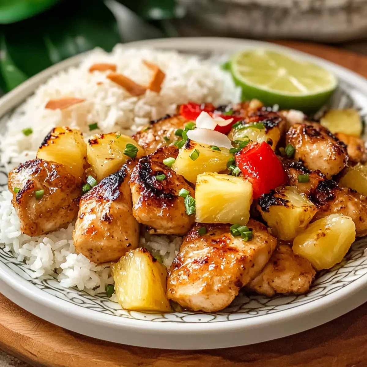 Hawaiian Chicken with Coconut Rice
