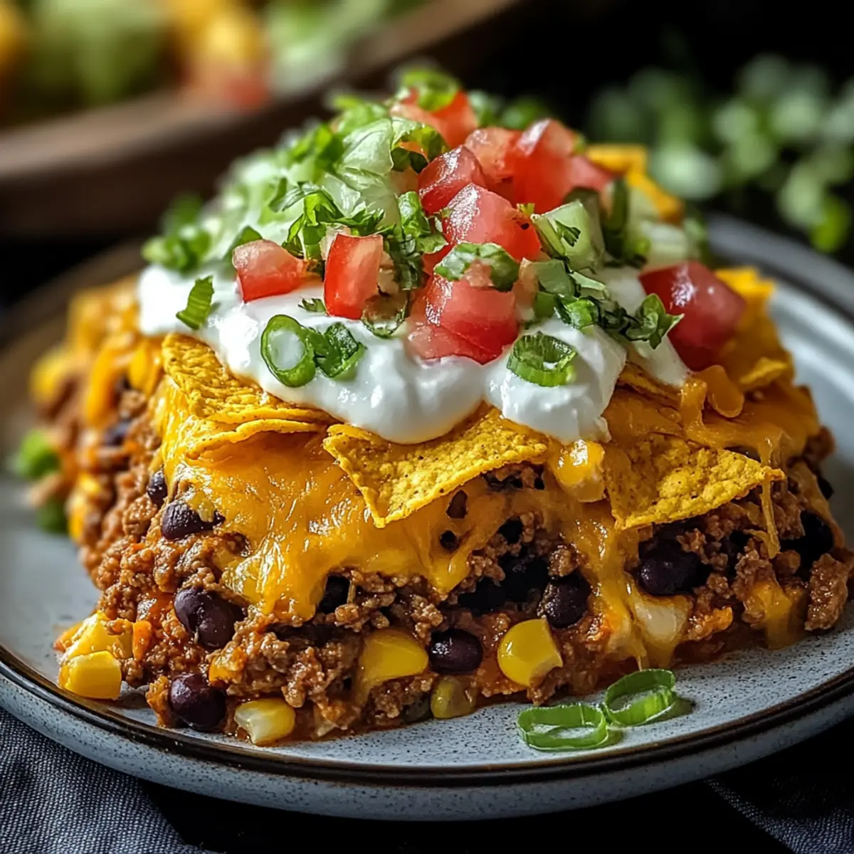 Walking Taco Casserole
